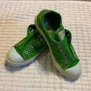 Converse Dyed Green One Star Slip-On Sneakers